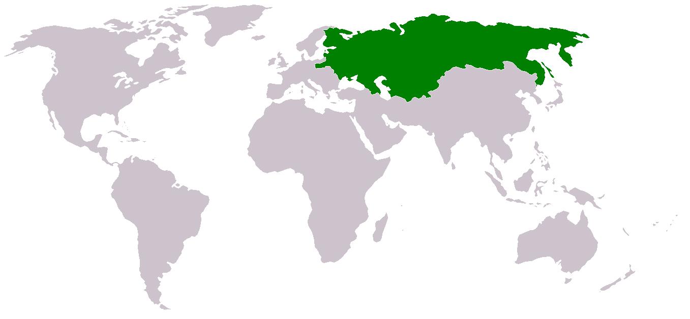 La Russie Sur La Carte Du Monde La Russie Sur Une Carte Du