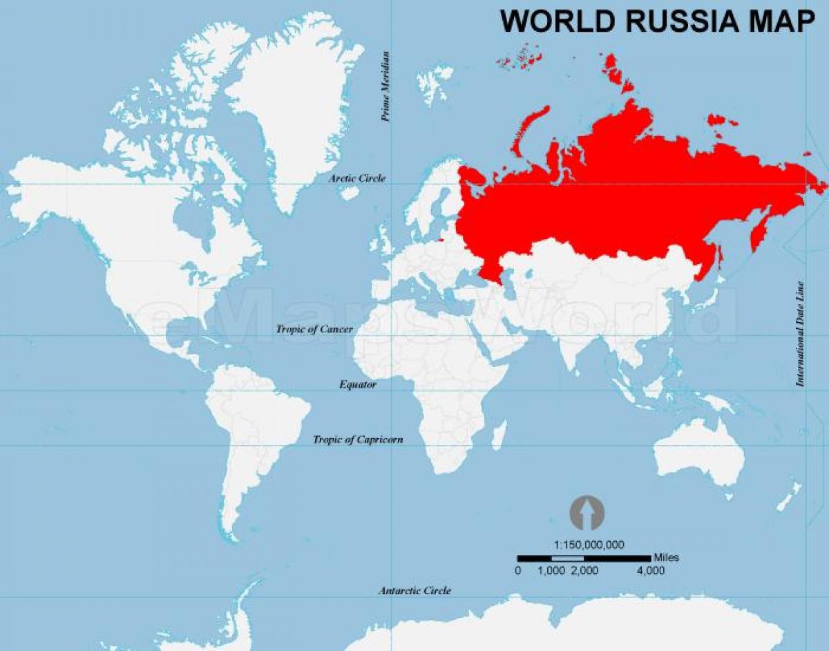 Carte de localisation de la russie