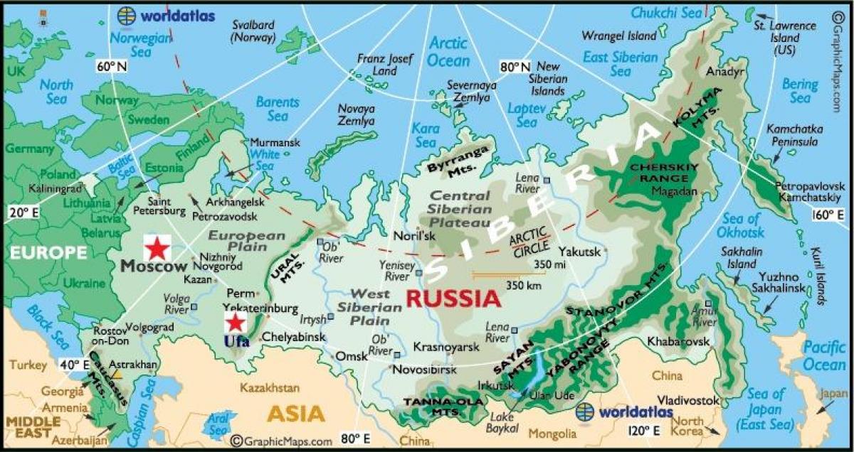 la carte de ufa Russie