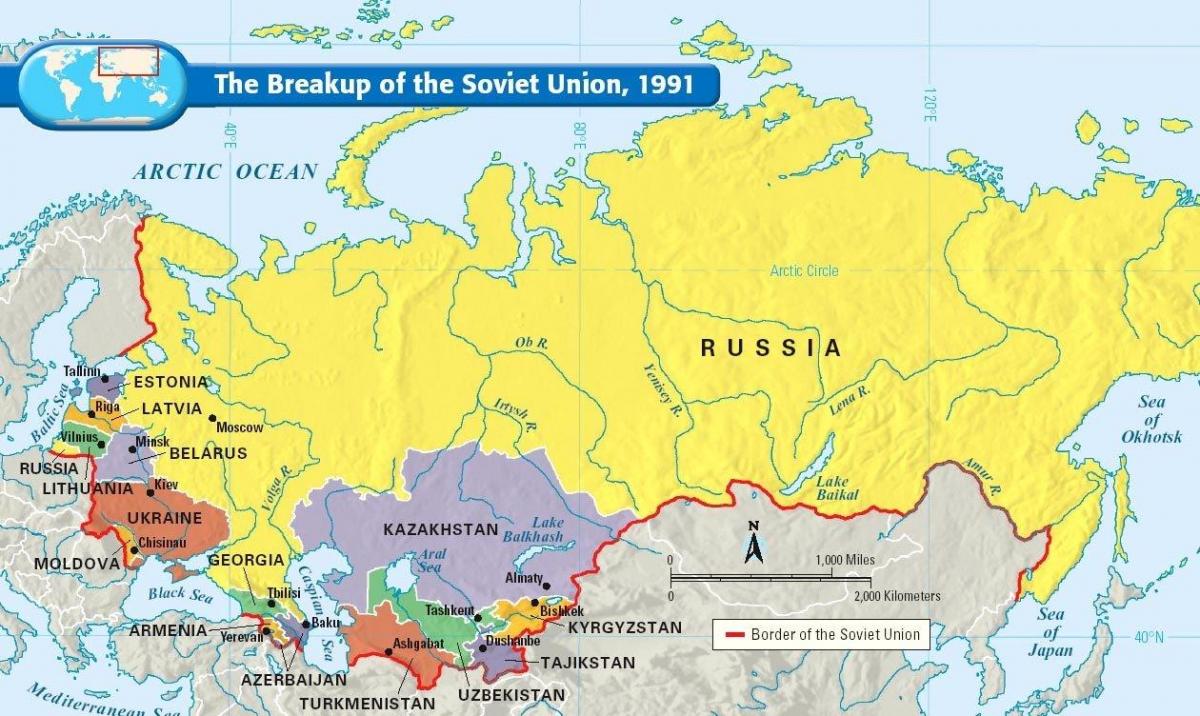 carte de l'URSS