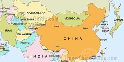 La russie d'asie carte