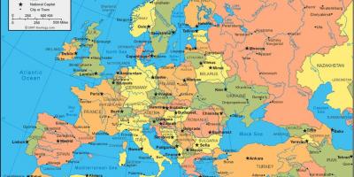 La russie carte de l'europe