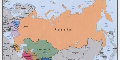 La carte de la Russie