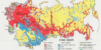 Carte ethnique de la russie