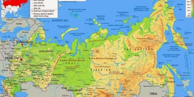 Russe d'une carte géographique