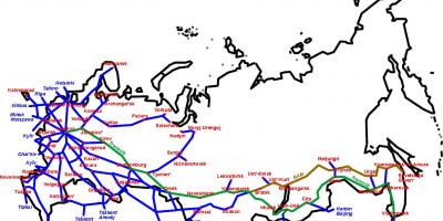 Carte des chemins de fer russes