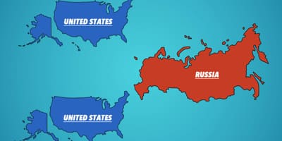 La russie carte de l'amérique du