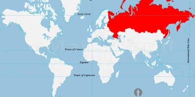 Carte de localisation de la russie