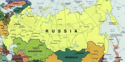 Carte de la Russie et des pays voisins