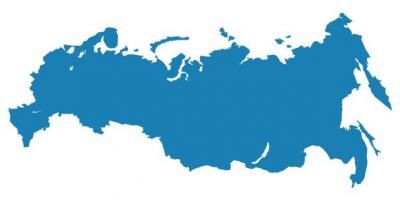 Carte de la Russie vecteur