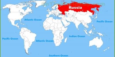 Carte du monde de la Russie