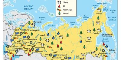 La carte des ressources de la Russie