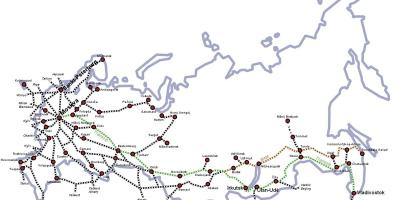Carte du Train de la Russie