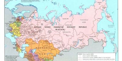 Carte de l'union Soviétique