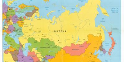 Carte de l'URSS vs Russie